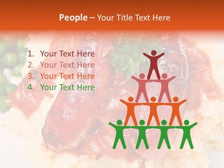 Silhouette Anatomy Head PowerPoint Template