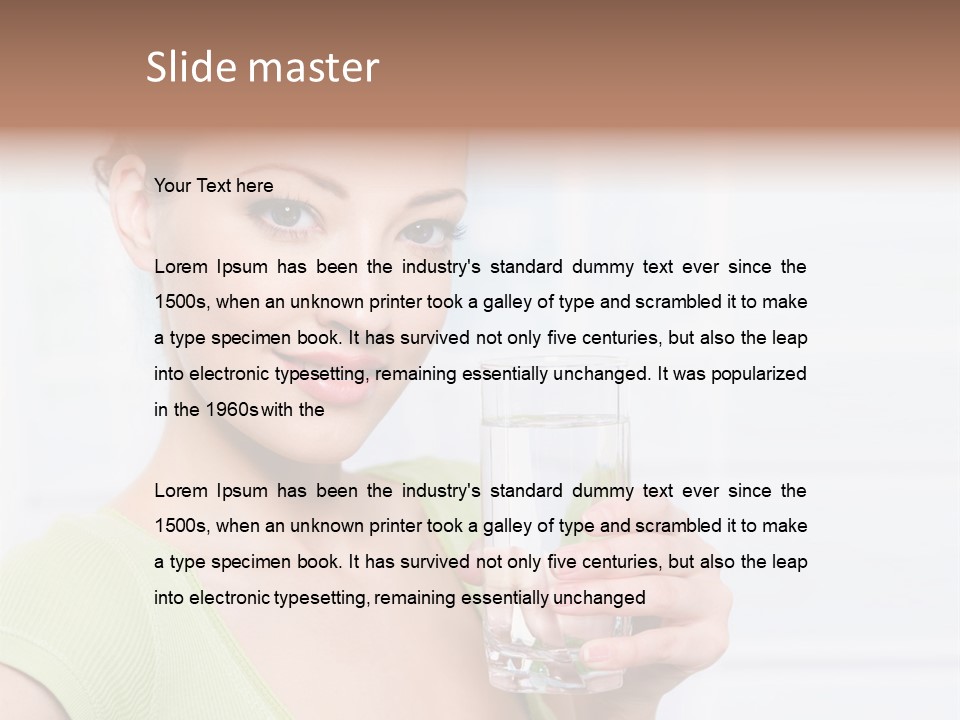 Front Human Nude PowerPoint Template