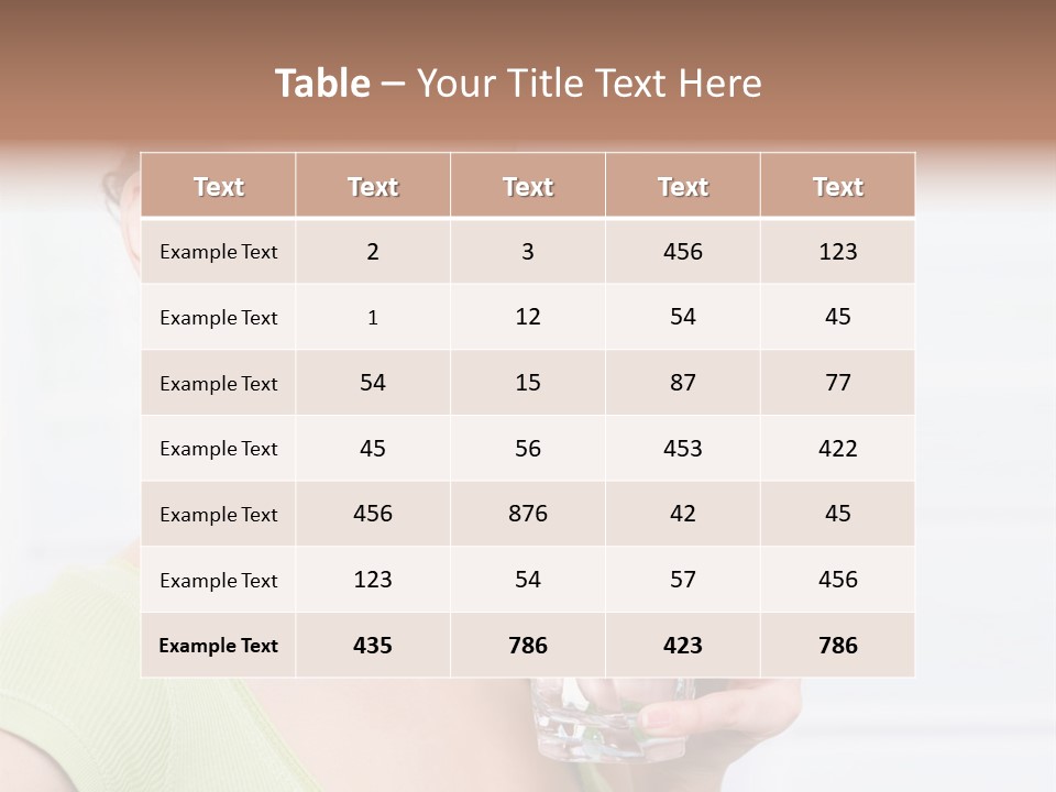 Front Human Nude PowerPoint Template