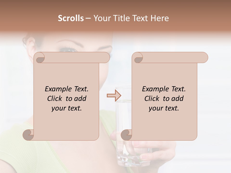 Front Human Nude PowerPoint Template