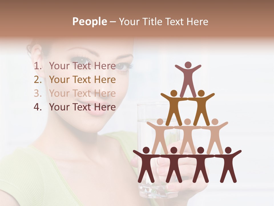 Front Human Nude PowerPoint Template