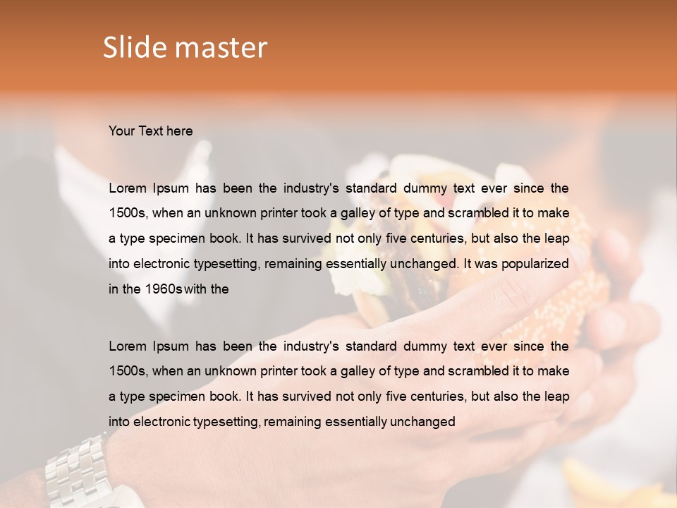Profile View Pose PowerPoint Template