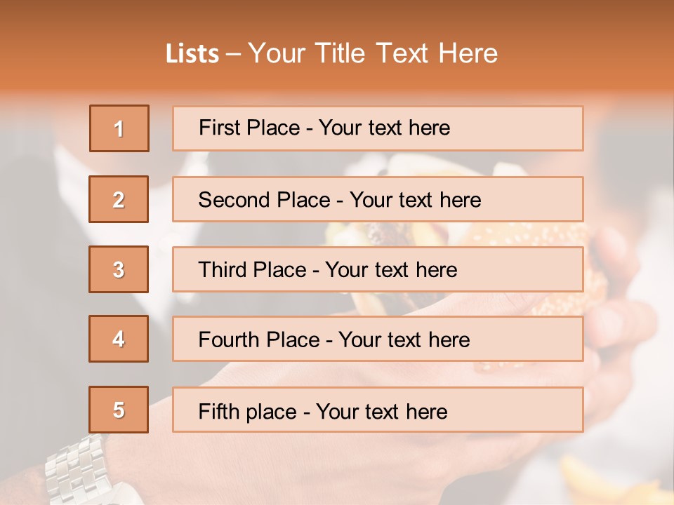 Profile View Pose PowerPoint Template