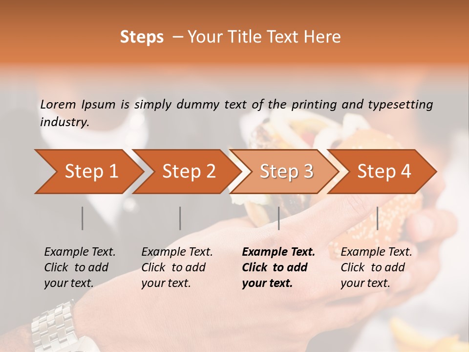 Profile View Pose PowerPoint Template