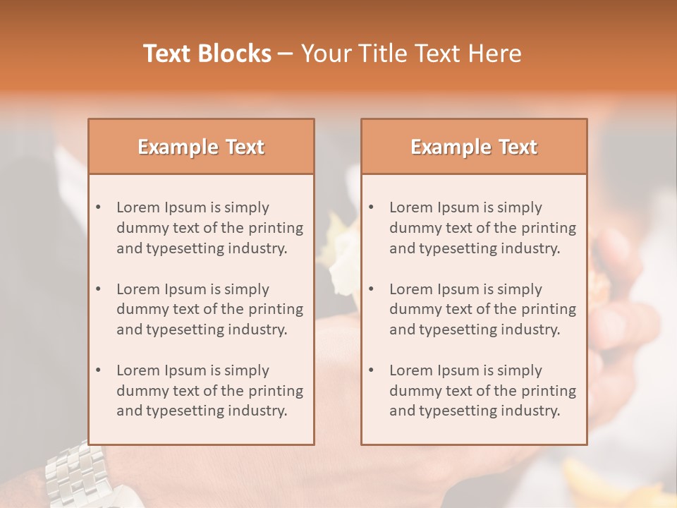 Profile View Pose PowerPoint Template