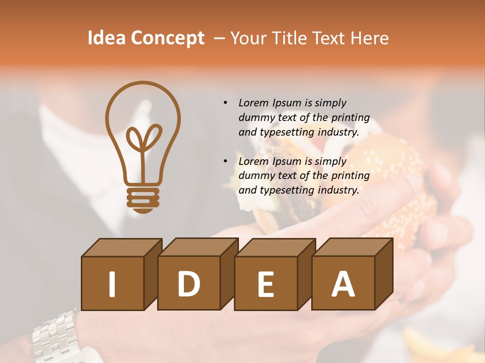 Profile View Pose PowerPoint Template