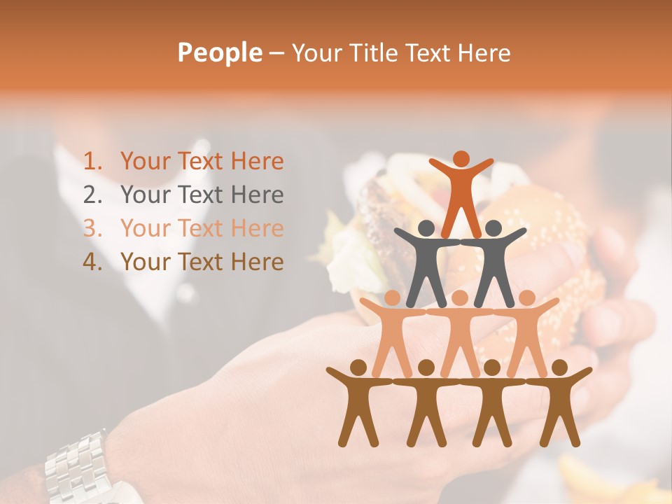 Profile View Pose PowerPoint Template