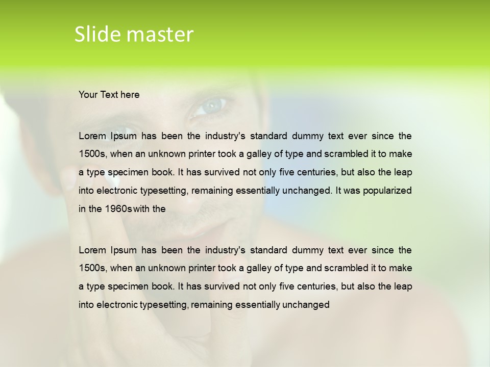 Nude Human Outline PowerPoint Template