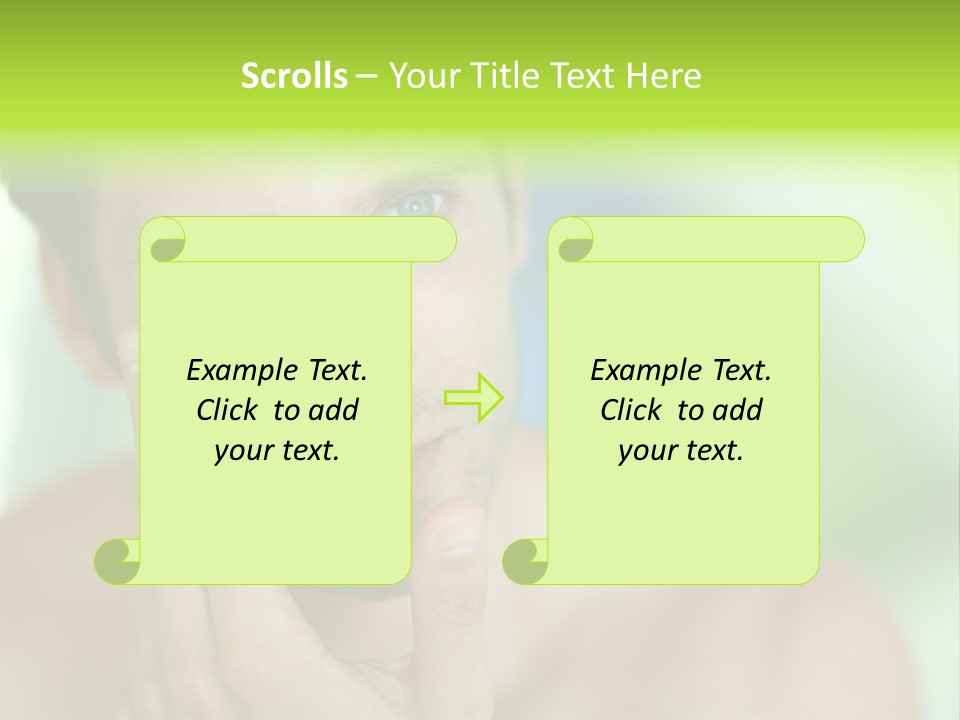 Nude Human Outline PowerPoint Template
