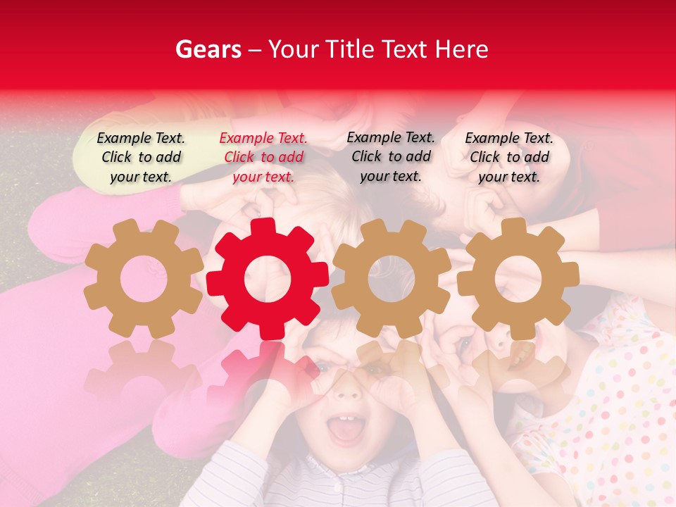 A Group Of Children Laying In A Circle On The Grass PowerPoint Template