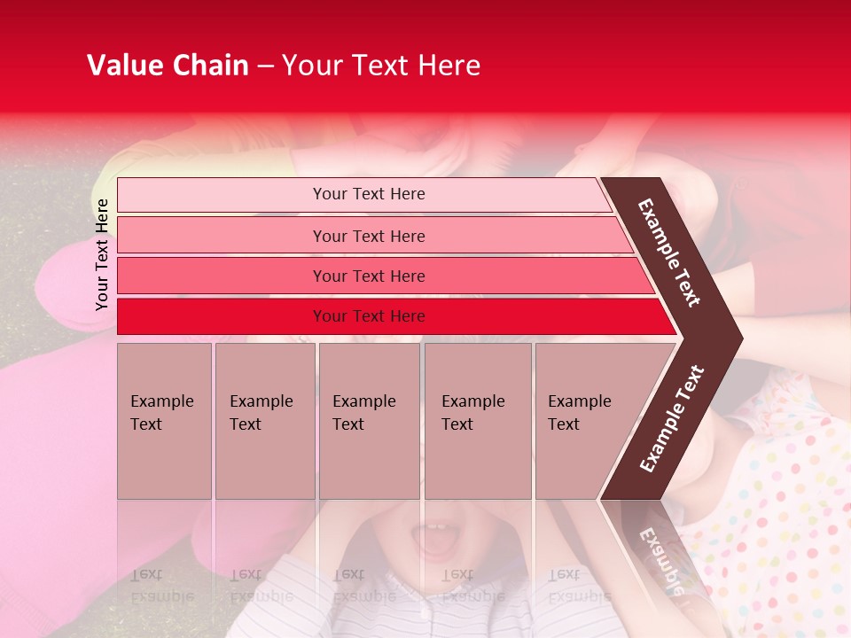 A Group Of Children Laying In A Circle On The Grass PowerPoint Template