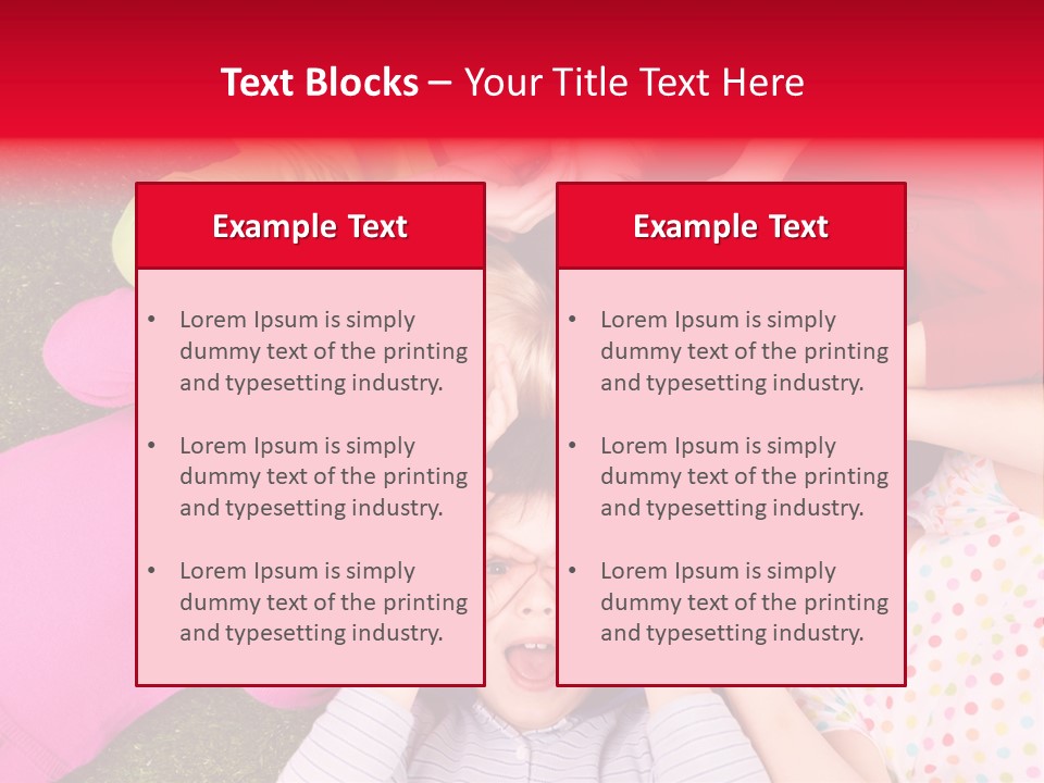A Group Of Children Laying In A Circle On The Grass PowerPoint Template