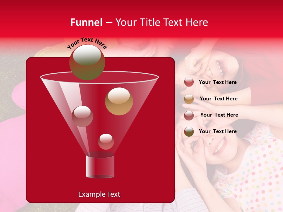 A Group Of Children Laying In A Circle On The Grass PowerPoint Template