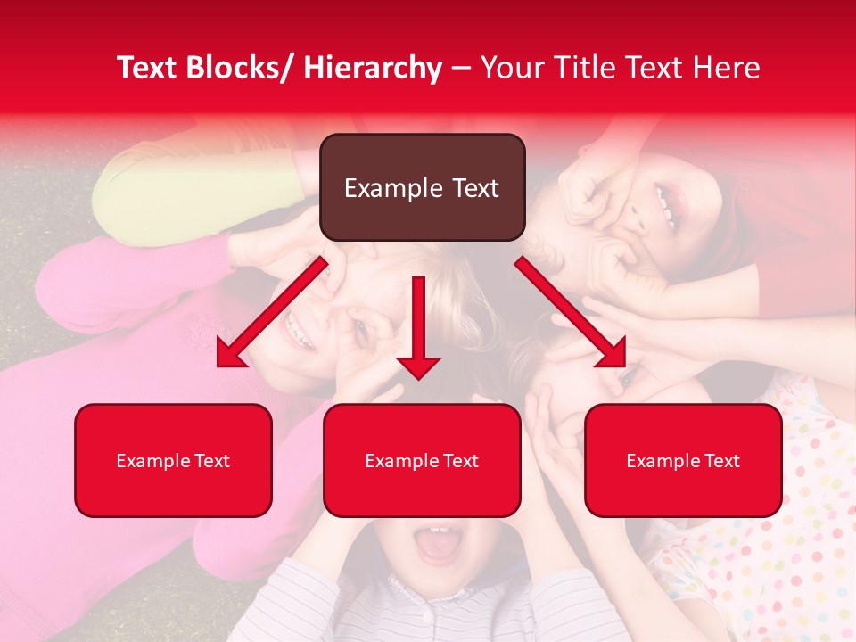 A Group Of Children Laying In A Circle On The Grass PowerPoint Template