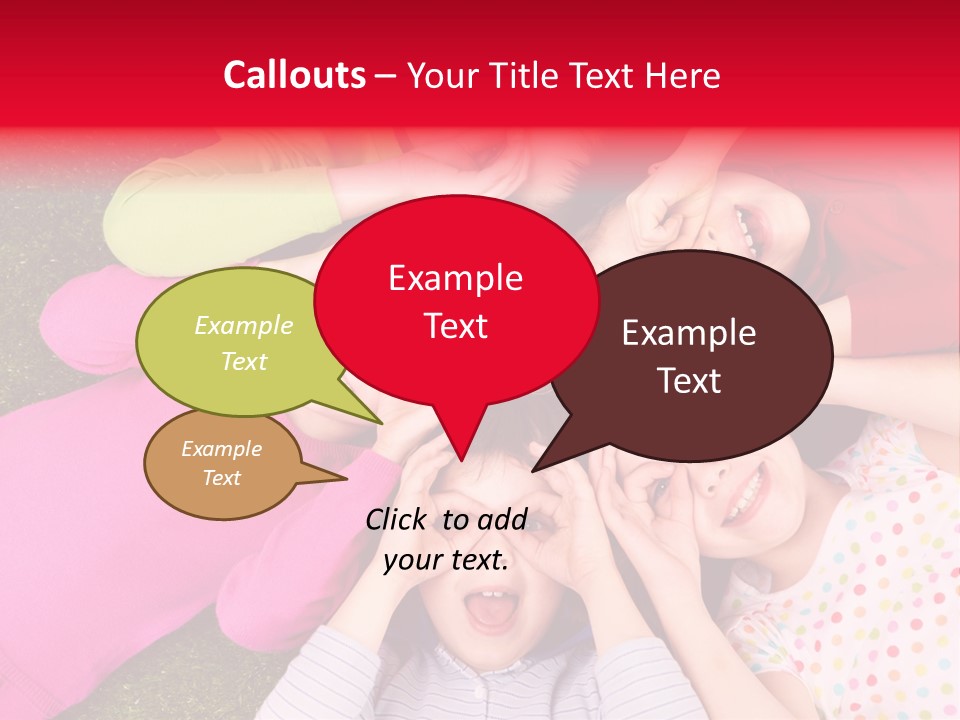 A Group Of Children Laying In A Circle On The Grass PowerPoint Template