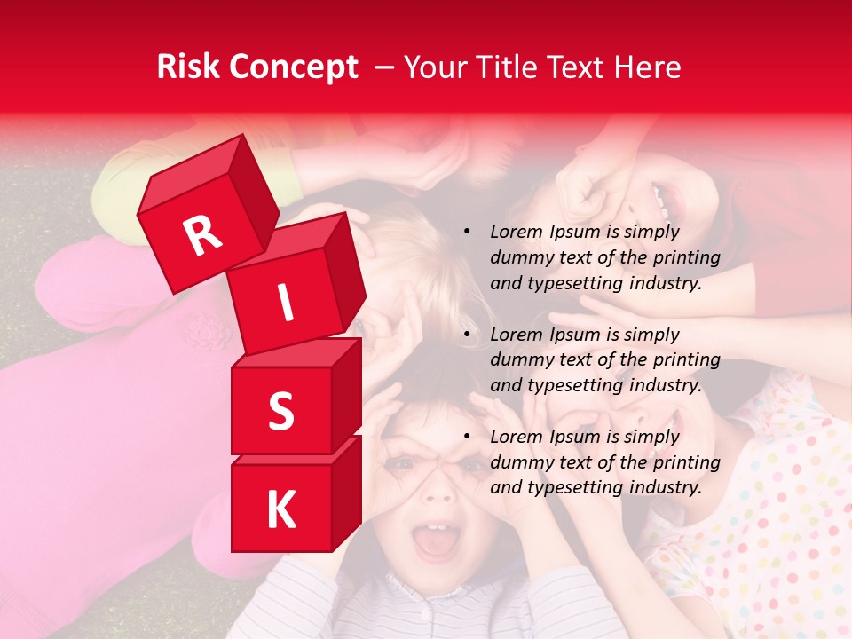 A Group Of Children Laying In A Circle On The Grass PowerPoint Template