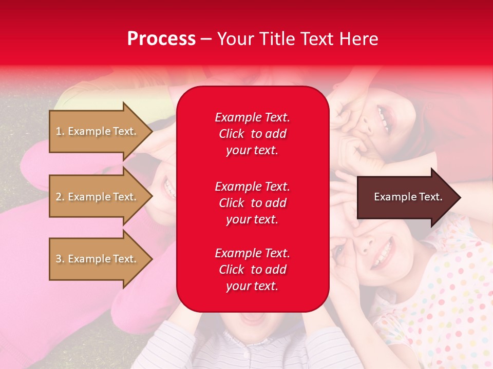 A Group Of Children Laying In A Circle On The Grass PowerPoint Template