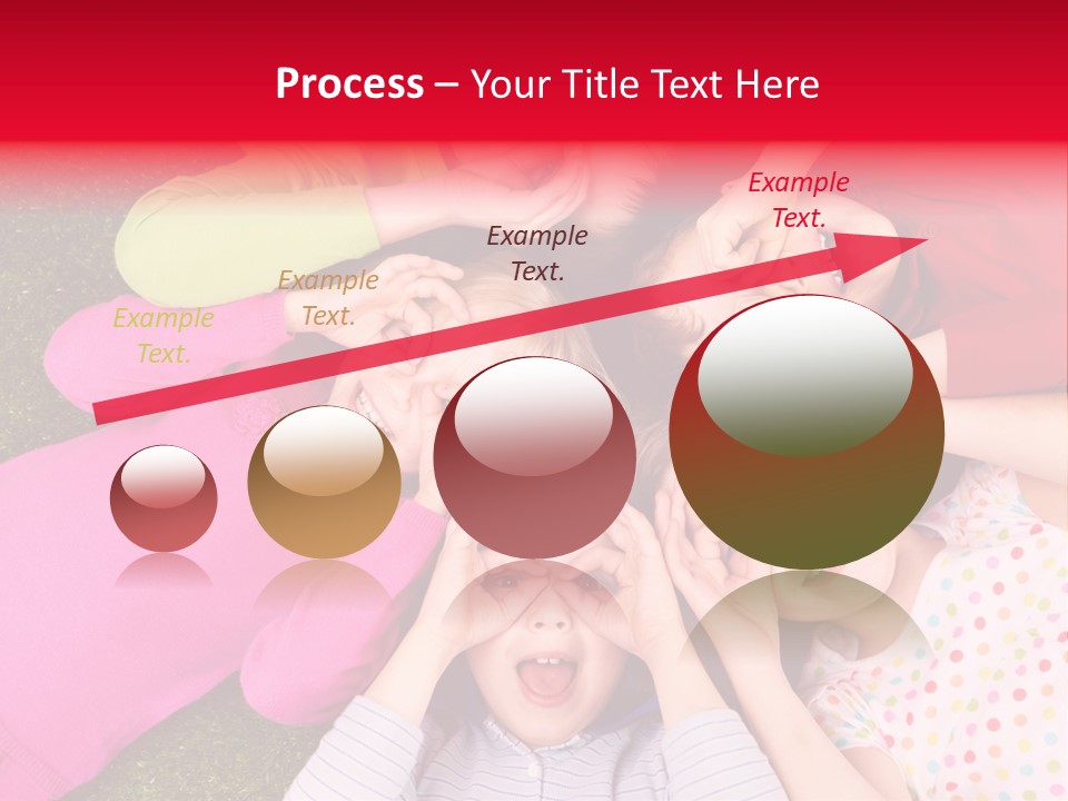A Group Of Children Laying In A Circle On The Grass PowerPoint Template