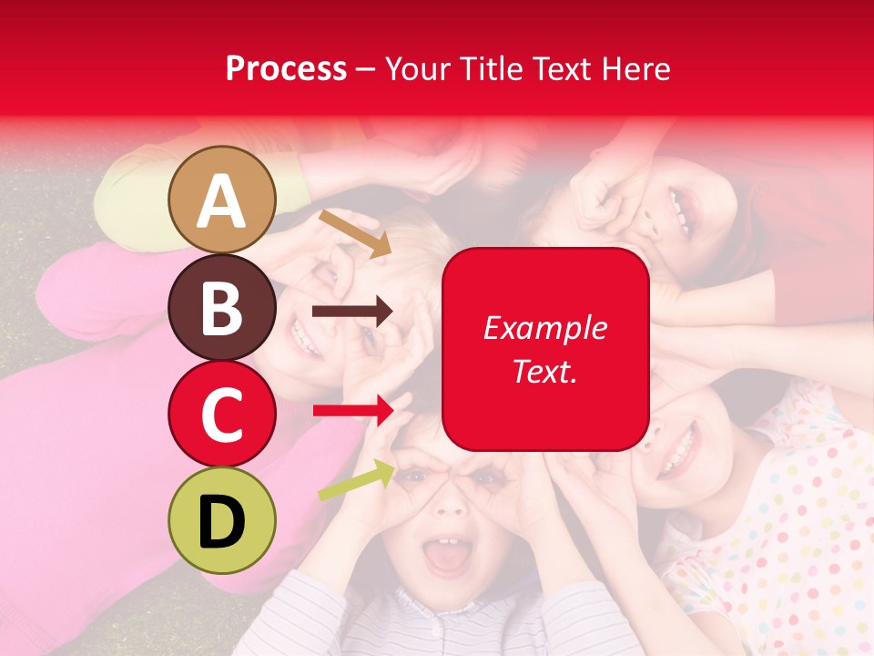 A Group Of Children Laying In A Circle On The Grass PowerPoint Template