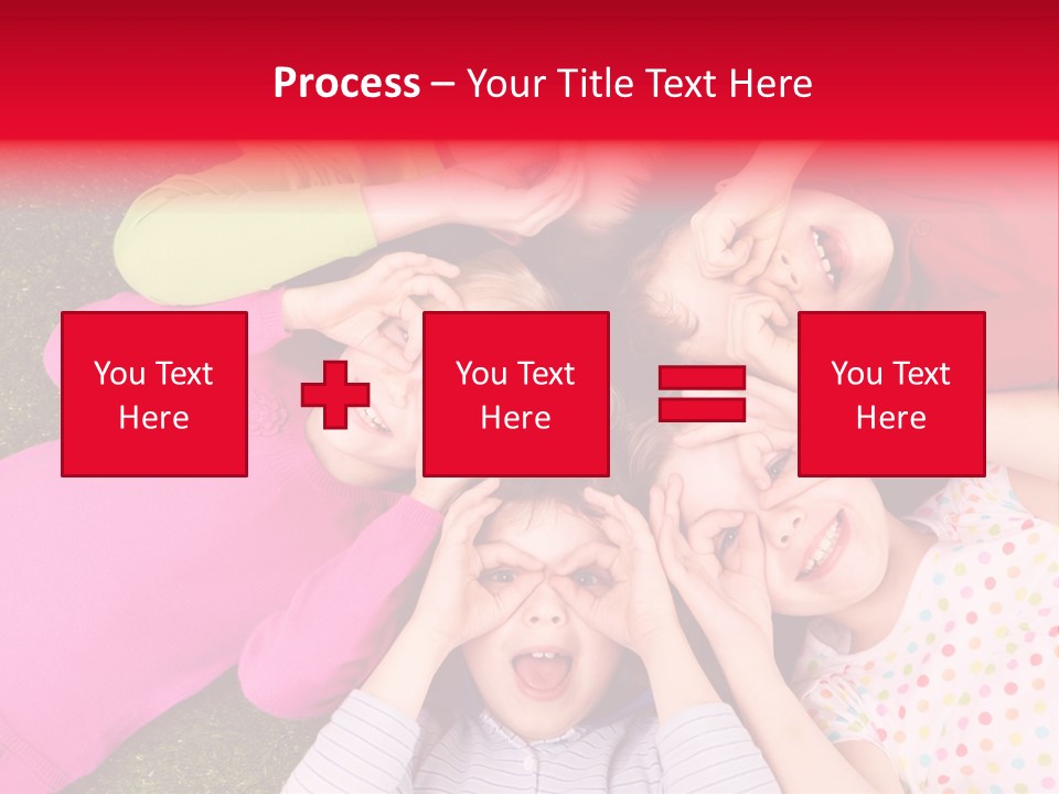 A Group Of Children Laying In A Circle On The Grass PowerPoint Template