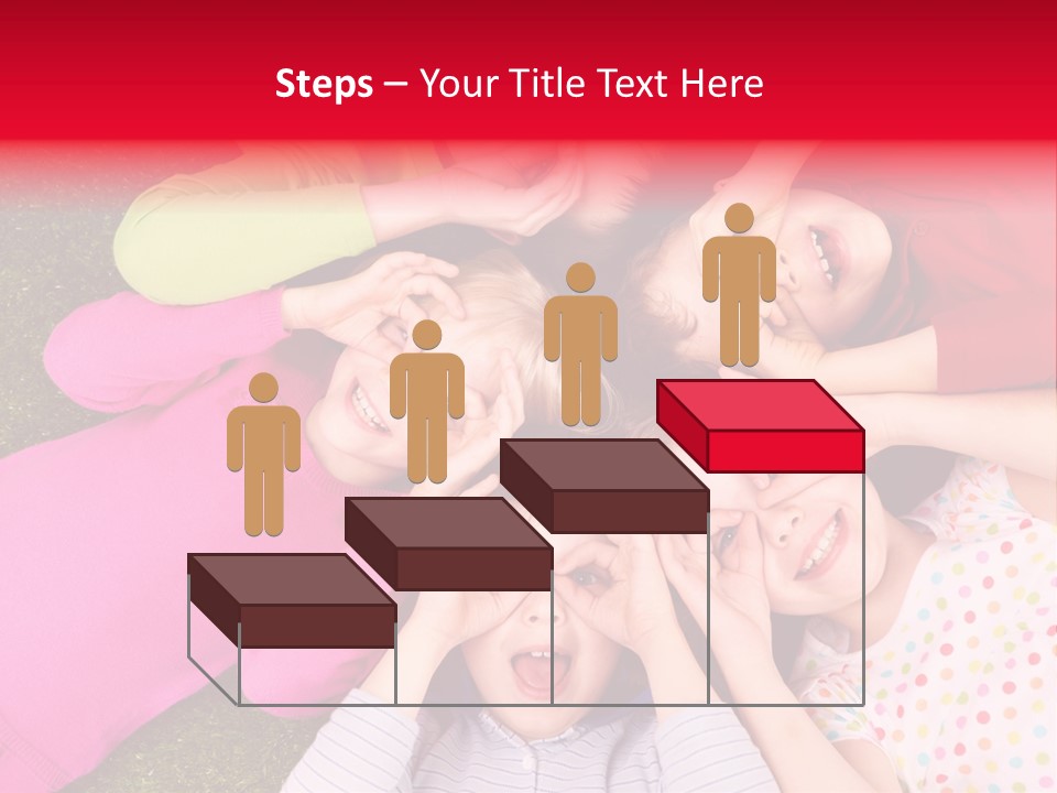 A Group Of Children Laying In A Circle On The Grass PowerPoint Template