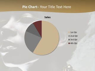 A Woman With A Gold Necklace On Her Neck PowerPoint Template