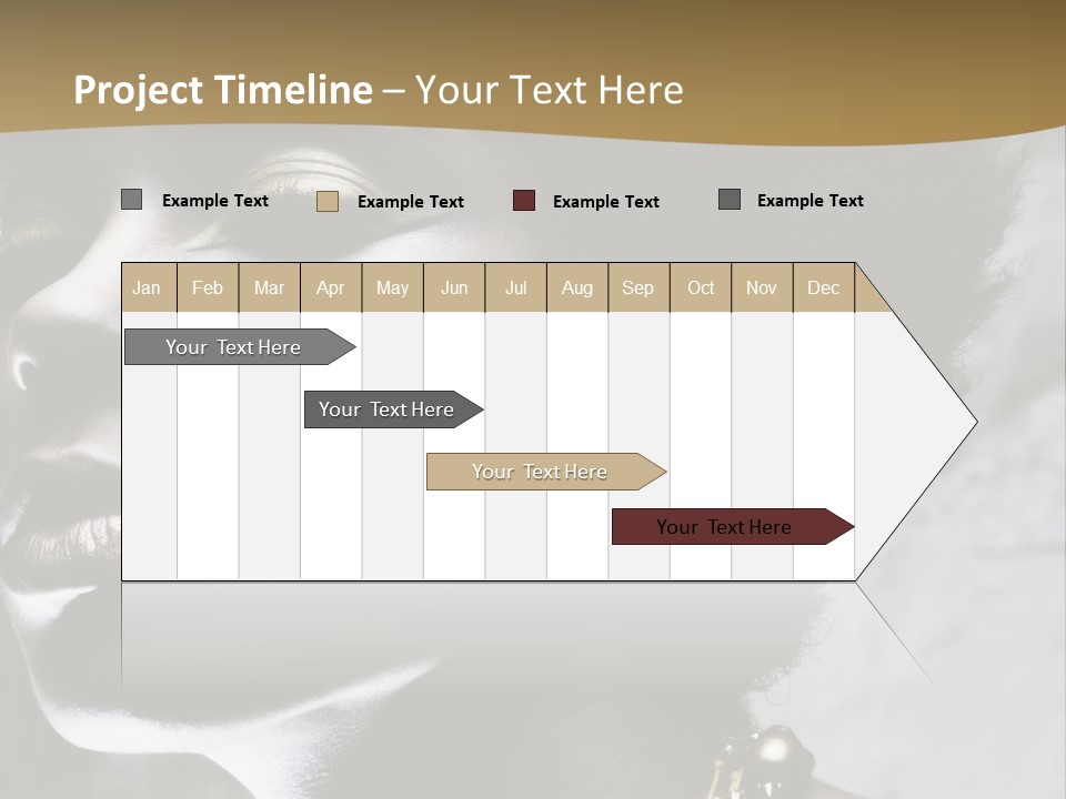 A Woman With A Gold Necklace On Her Neck PowerPoint Template