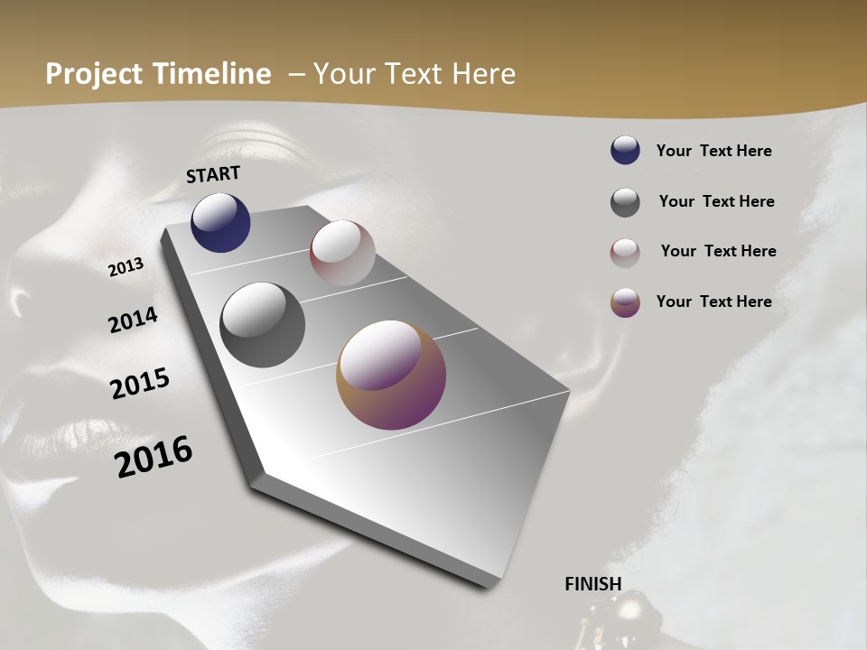 A Woman With A Gold Necklace On Her Neck PowerPoint Template