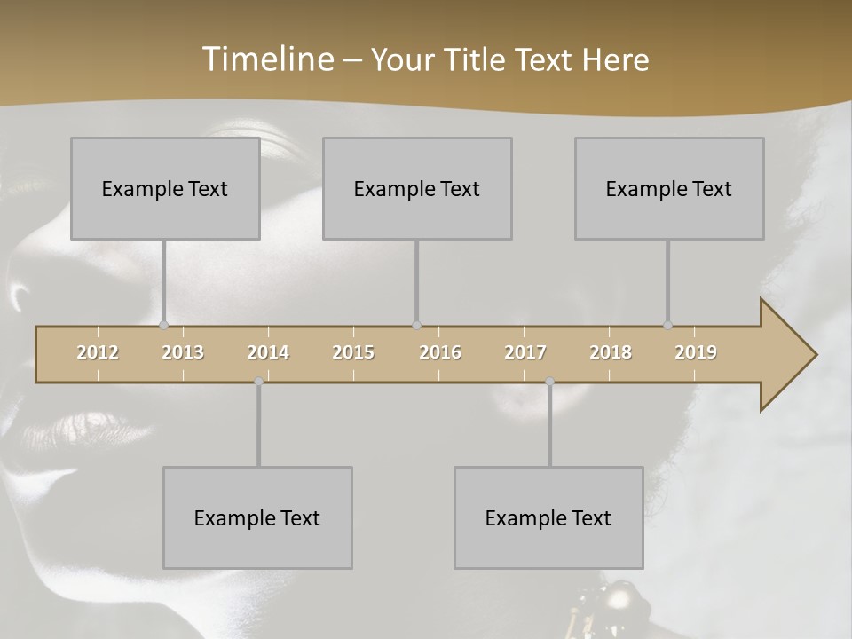 A Woman With A Gold Necklace On Her Neck PowerPoint Template