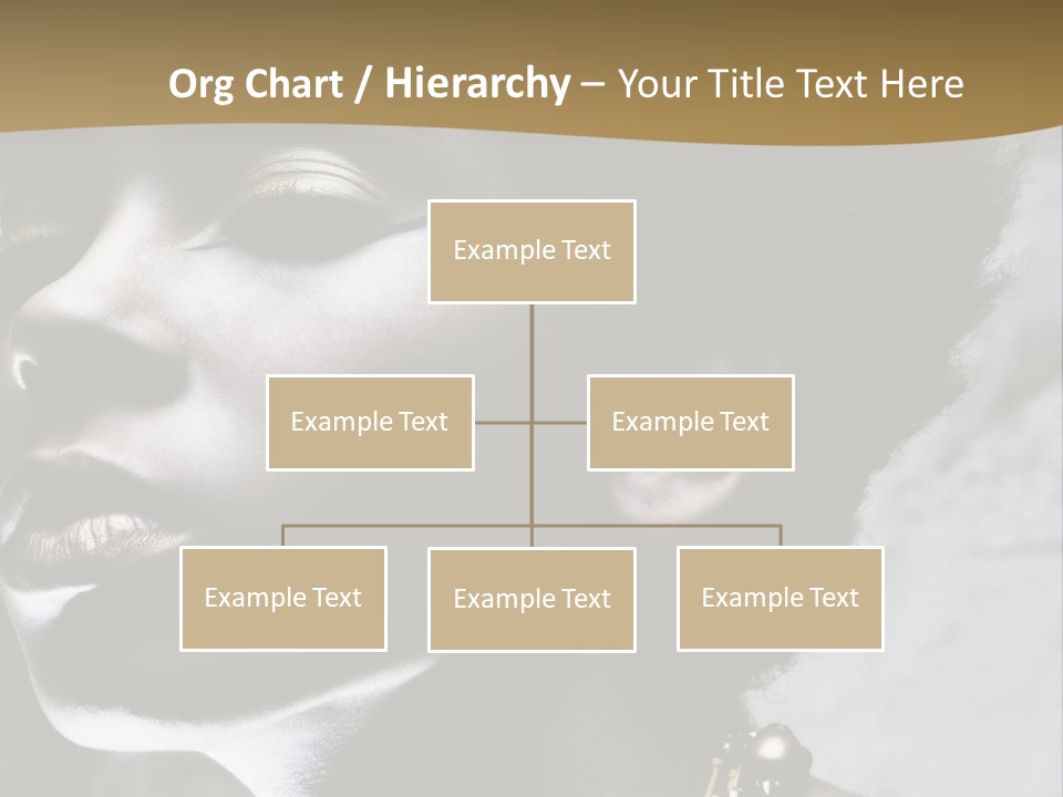 A Woman With A Gold Necklace On Her Neck PowerPoint Template