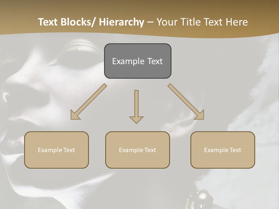 A Woman With A Gold Necklace On Her Neck PowerPoint Template