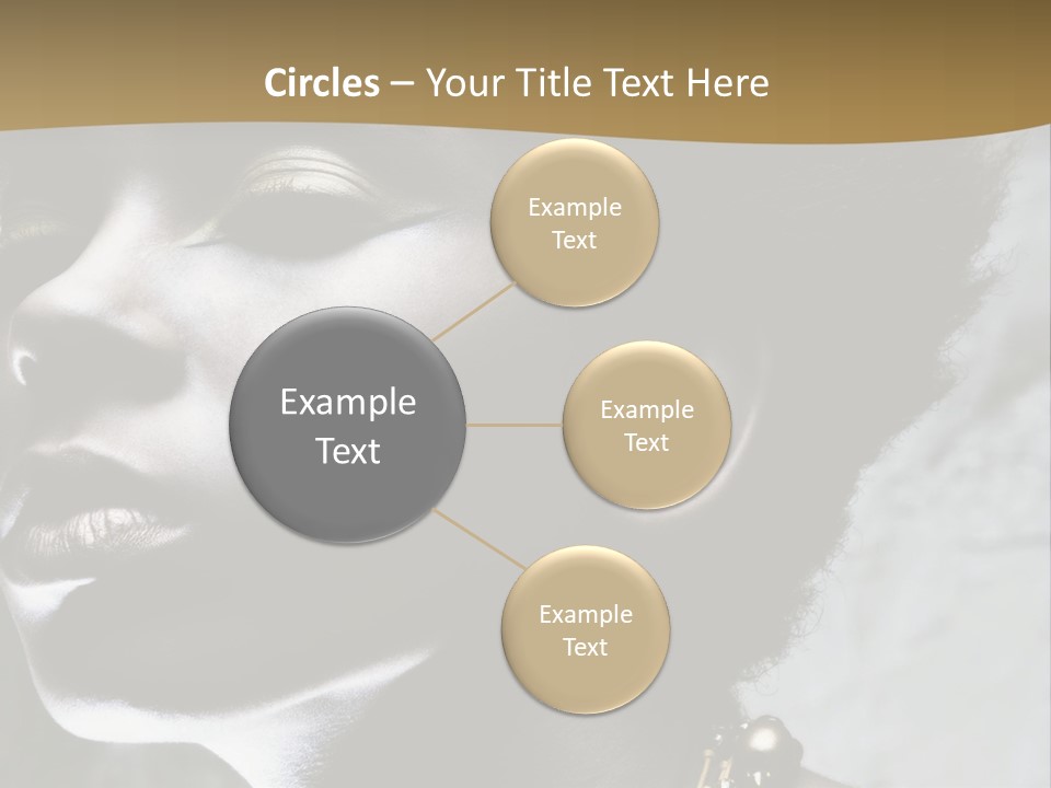 A Woman With A Gold Necklace On Her Neck PowerPoint Template