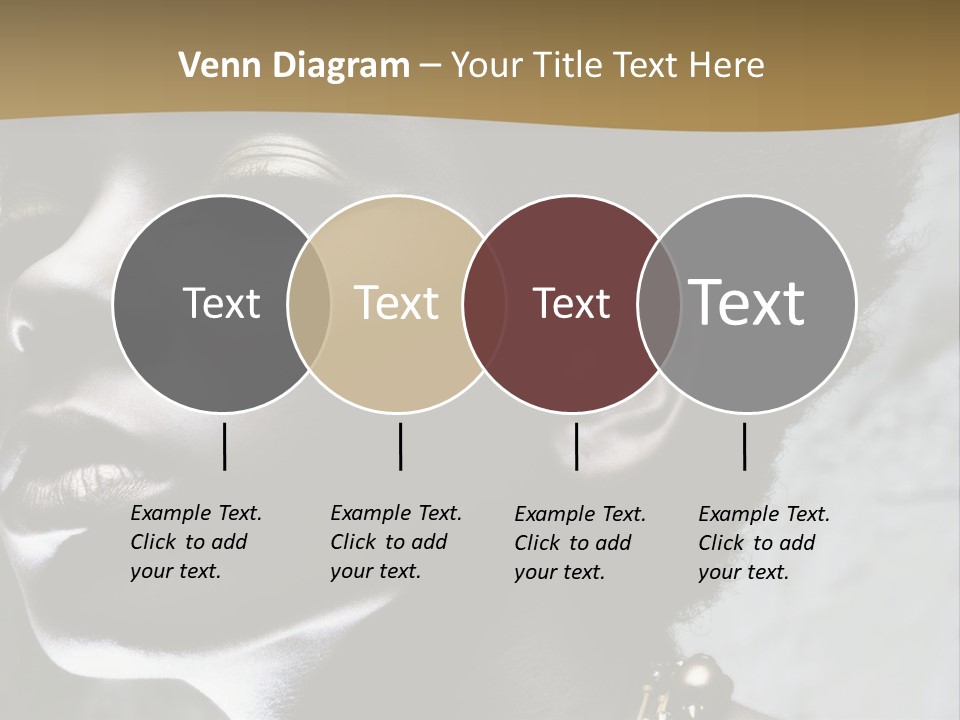 A Woman With A Gold Necklace On Her Neck PowerPoint Template