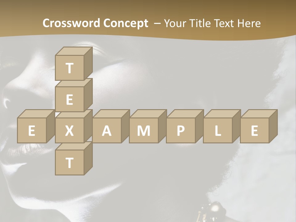 A Woman With A Gold Necklace On Her Neck PowerPoint Template