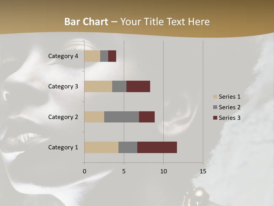 A Woman With A Gold Necklace On Her Neck PowerPoint Template