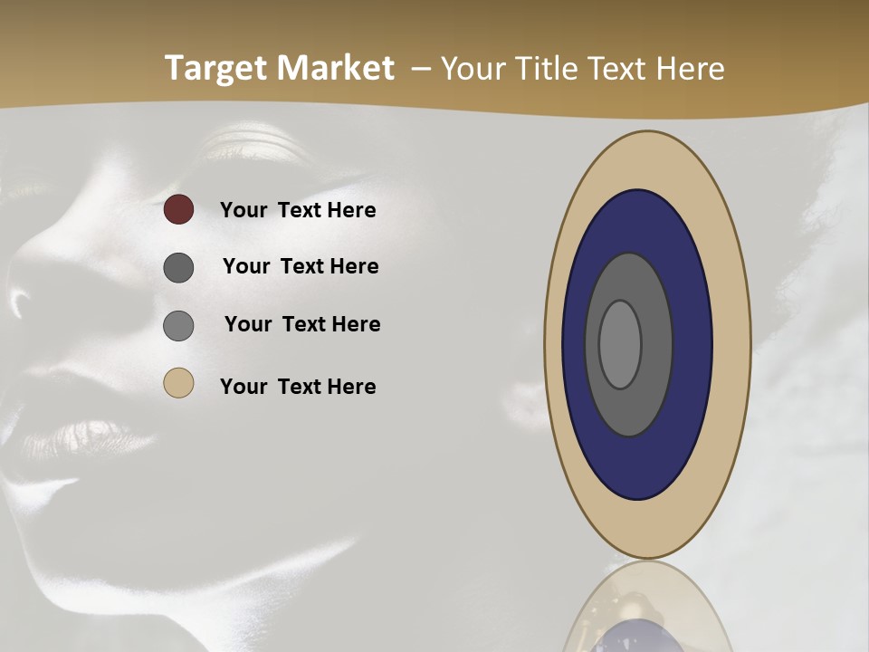 A Woman With A Gold Necklace On Her Neck PowerPoint Template