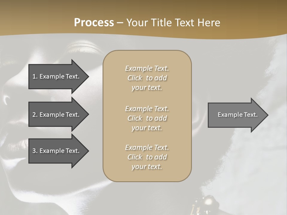 A Woman With A Gold Necklace On Her Neck PowerPoint Template