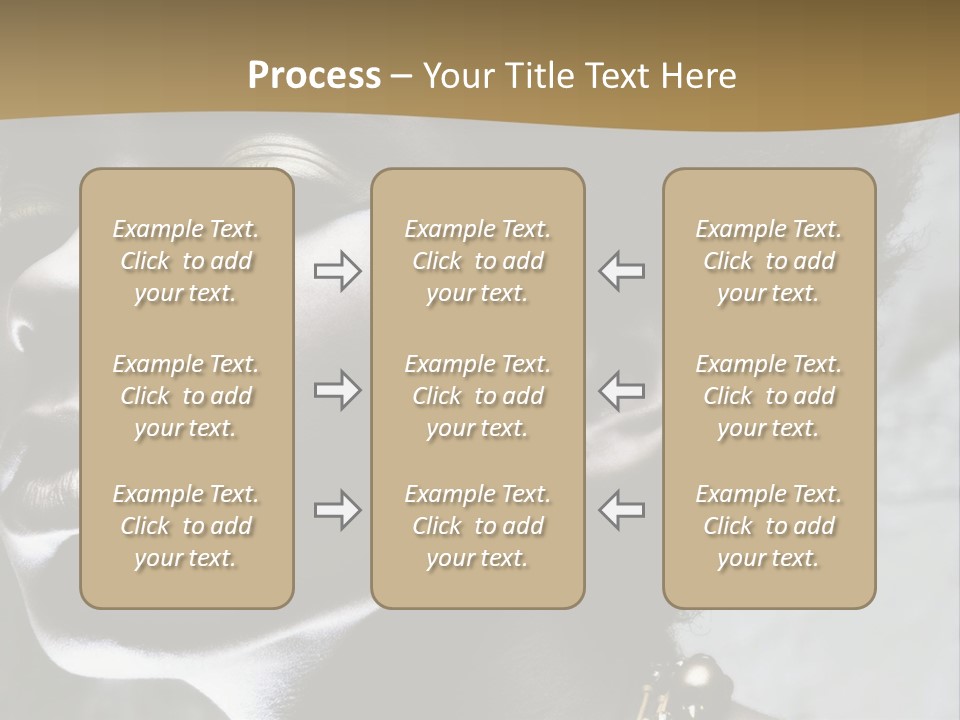 A Woman With A Gold Necklace On Her Neck PowerPoint Template