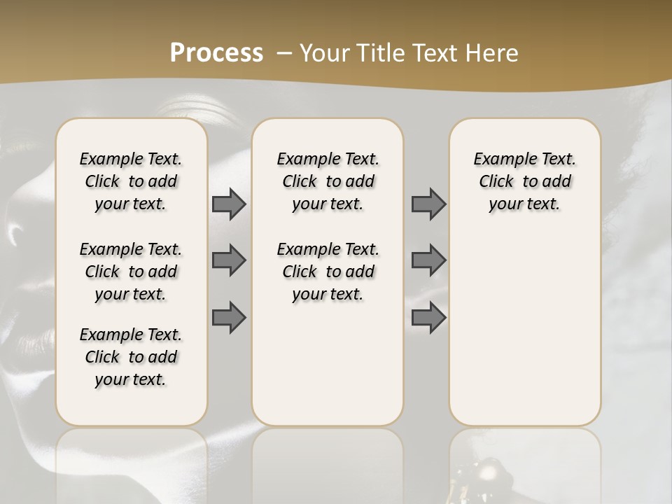 A Woman With A Gold Necklace On Her Neck PowerPoint Template