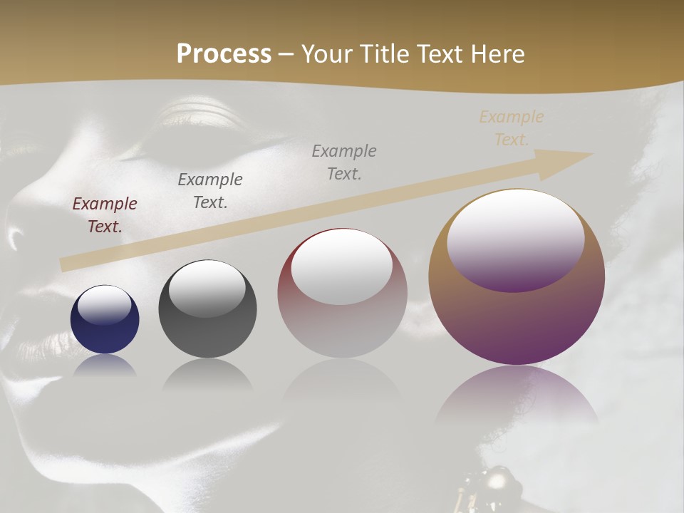 A Woman With A Gold Necklace On Her Neck PowerPoint Template