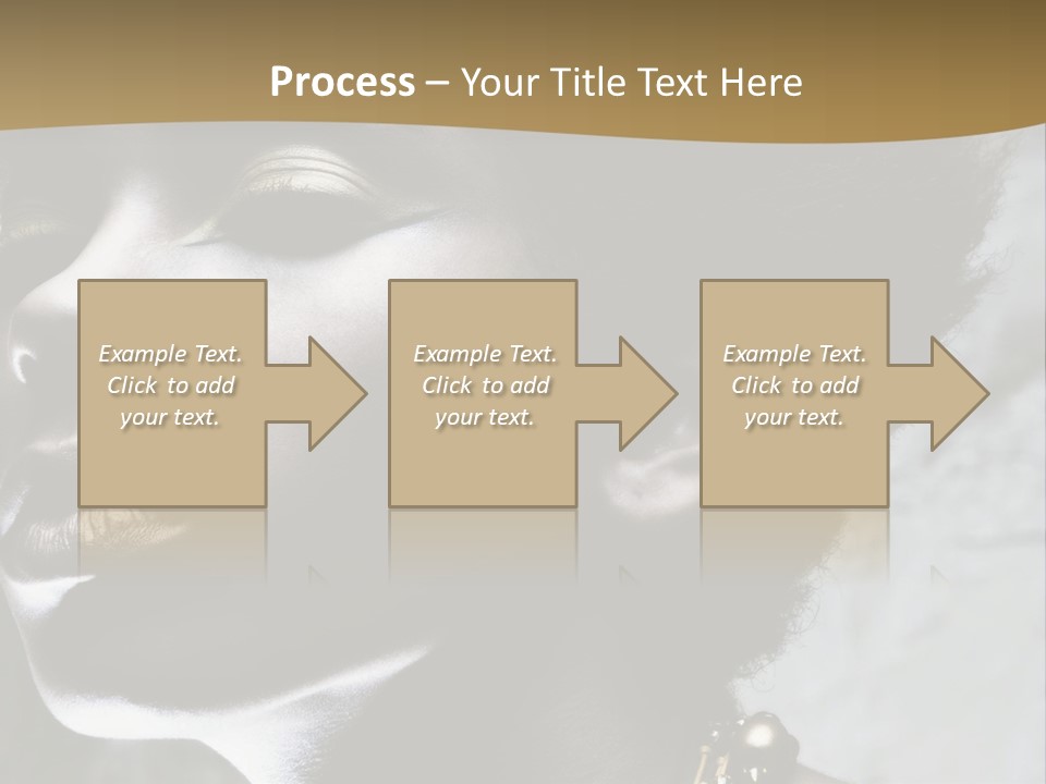 A Woman With A Gold Necklace On Her Neck PowerPoint Template