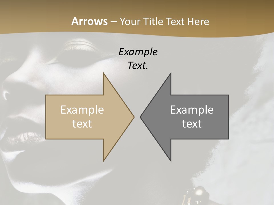 A Woman With A Gold Necklace On Her Neck PowerPoint Template