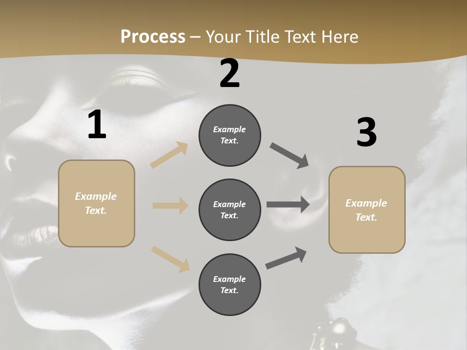 A Woman With A Gold Necklace On Her Neck PowerPoint Template