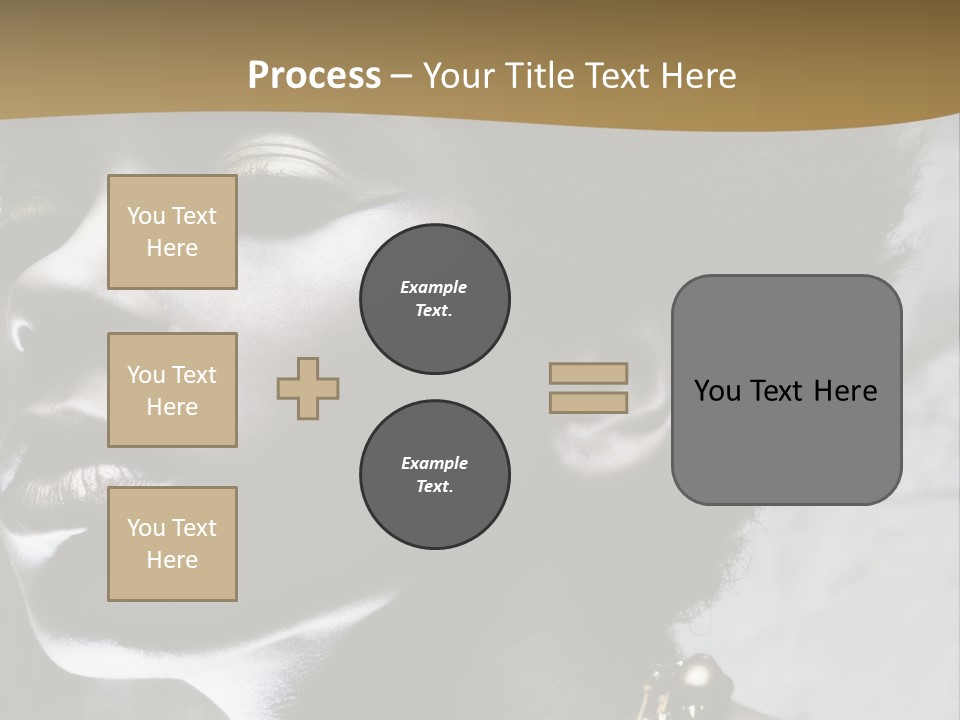A Woman With A Gold Necklace On Her Neck PowerPoint Template