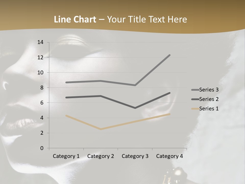 A Woman With A Gold Necklace On Her Neck PowerPoint Template