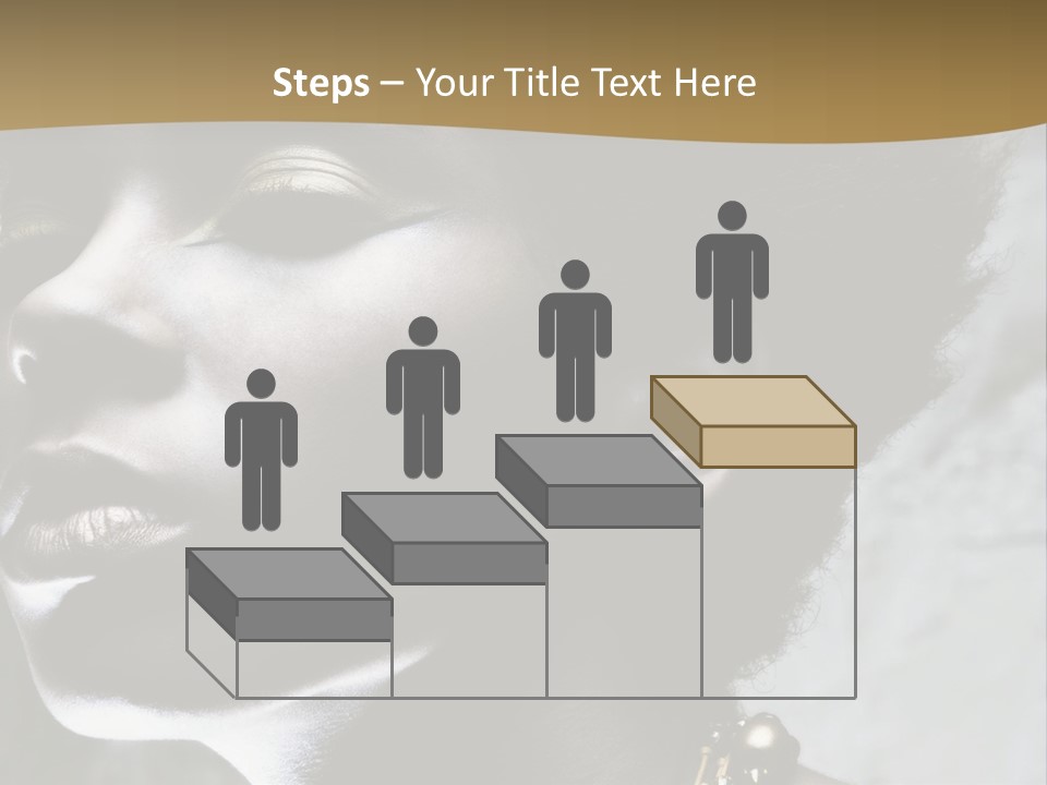 A Woman With A Gold Necklace On Her Neck PowerPoint Template