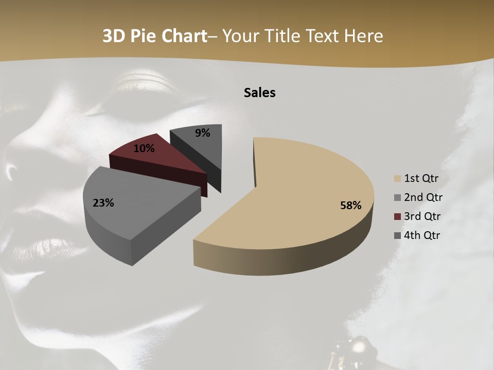 A Woman With A Gold Necklace On Her Neck PowerPoint Template