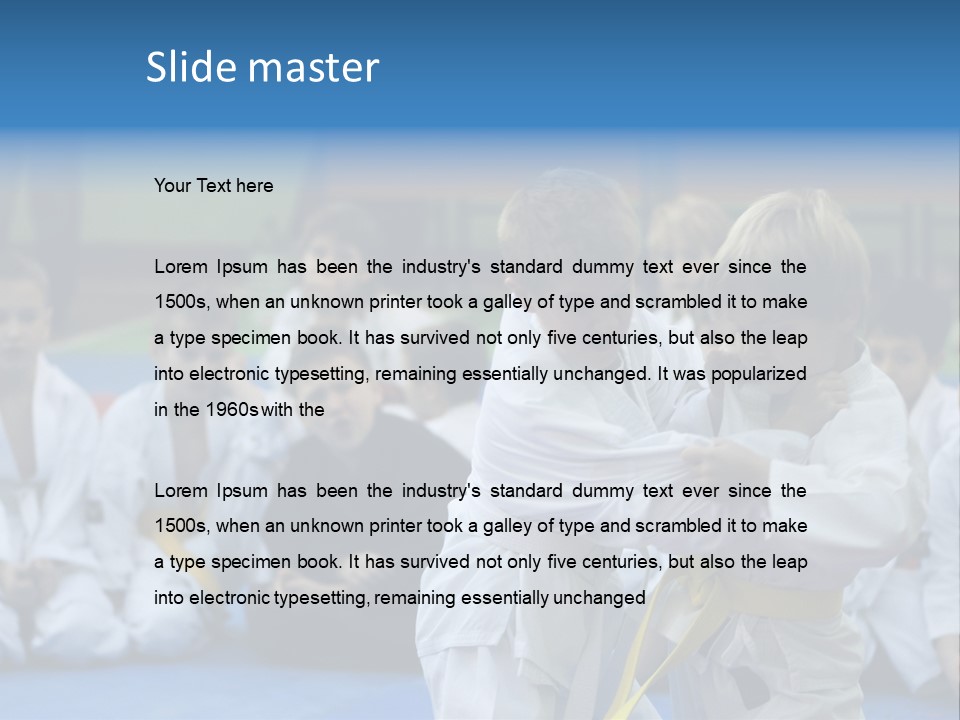 Training Sport Hand PowerPoint Template