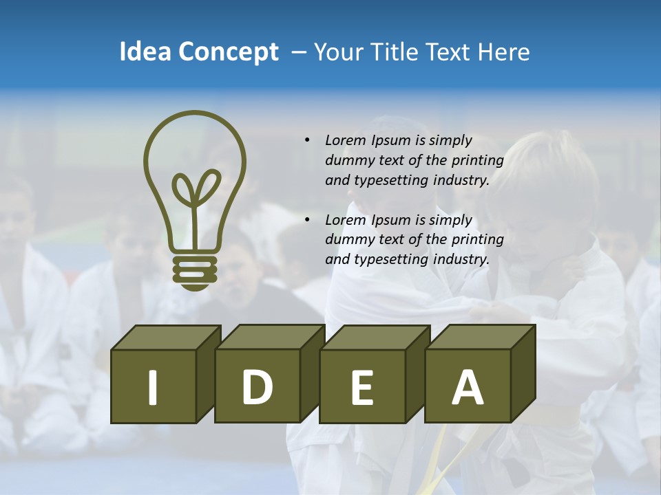 Training Sport Hand PowerPoint Template