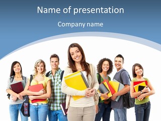 Educated Isolate Portrait PowerPoint Template